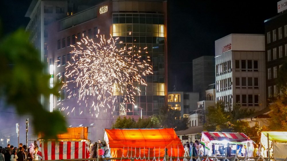 Immerse yourself in local culture by attending the Yohashira Shrine Festival an annual event that brings the community together in celebration in Matsumoto, Japan