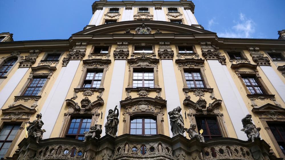 Incredible building facade in Wroclaw, Poland 