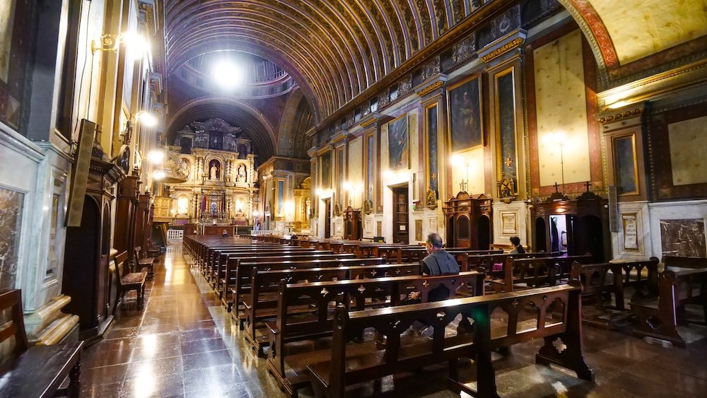 Inside a Cathedral in Cordoba City, Argentina 