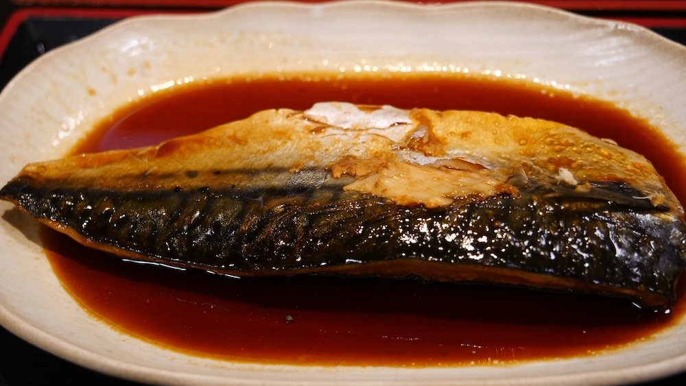 Japanese fish for breakfast in Osaka, Japan 