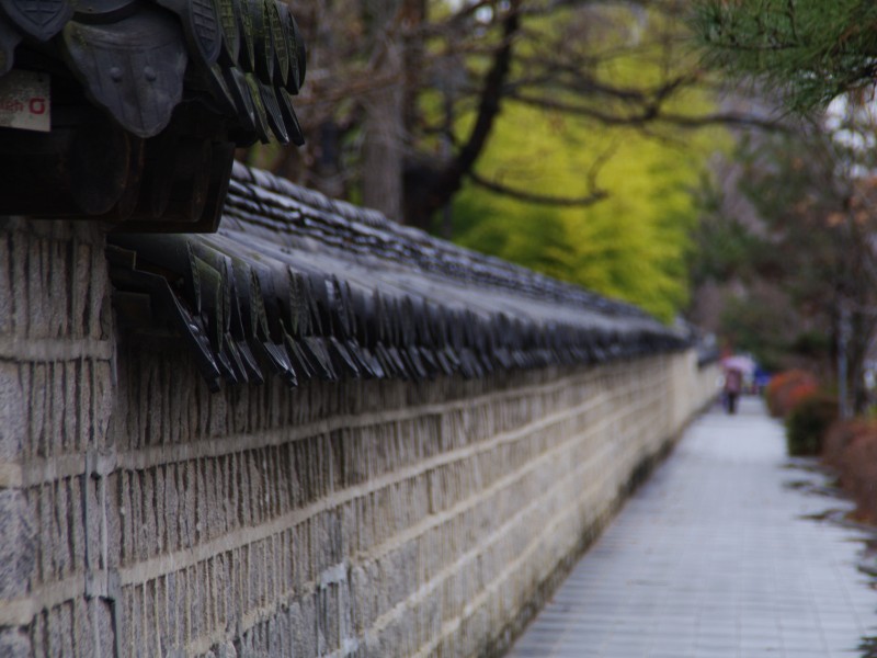 Jeonju historic walls details in South Korea 
