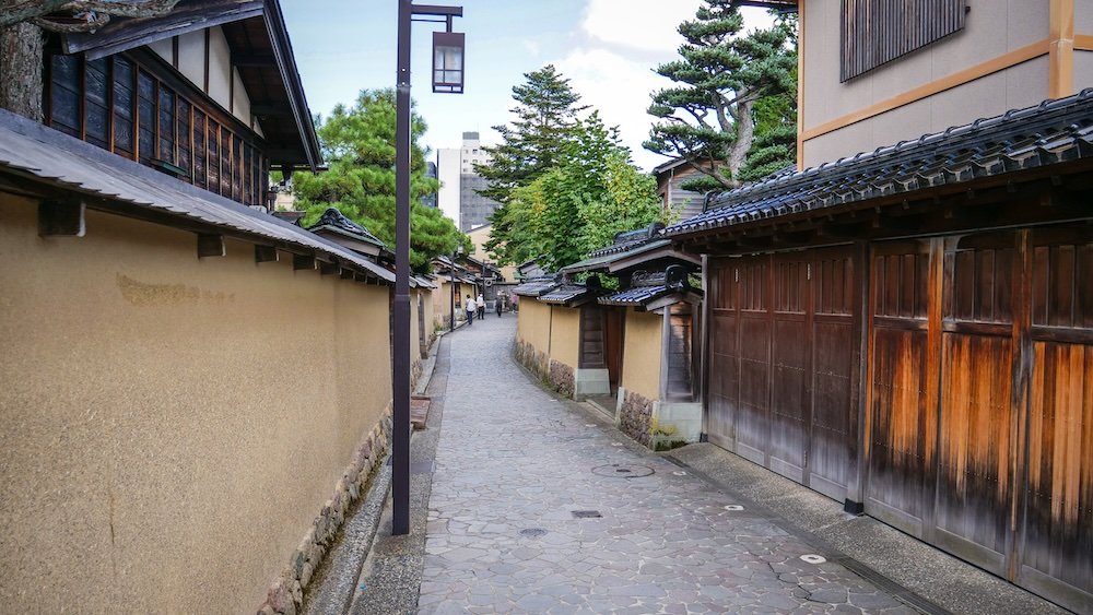 Kanazawa traditional Japanese buildings 