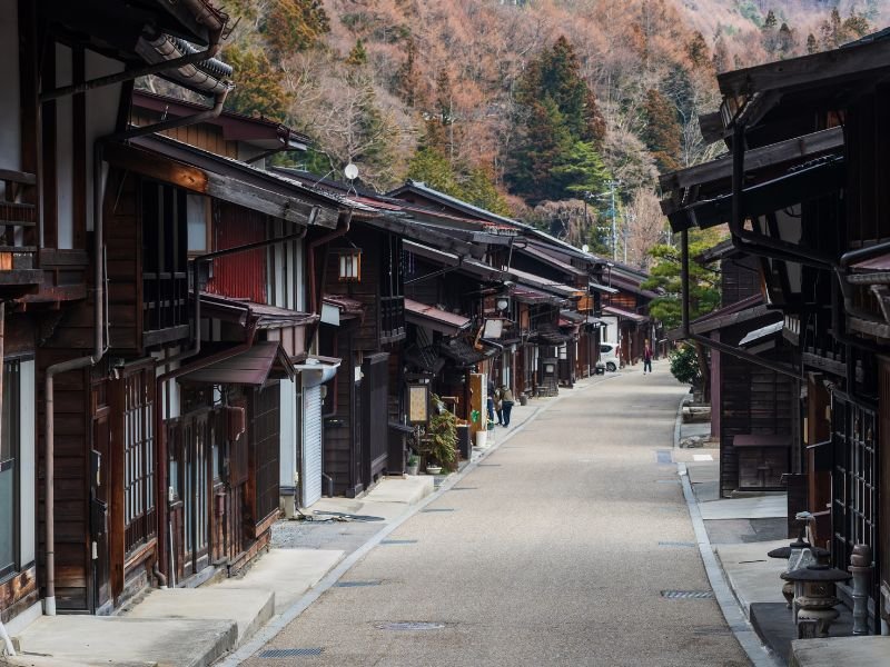 Kiso valley traditional Japanese architecture 