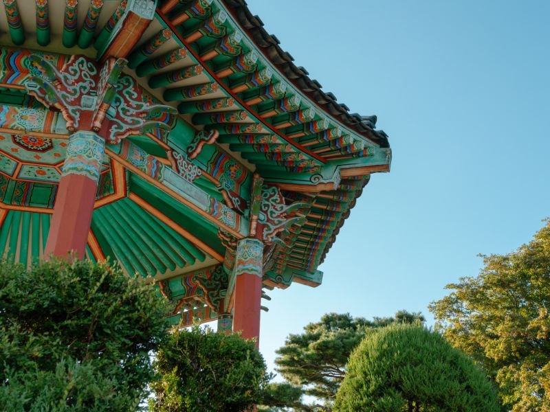 Korean traditional pavilion in Goyang, South Korea 