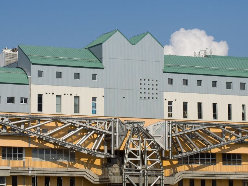 Kushiro harbor building in Japan 