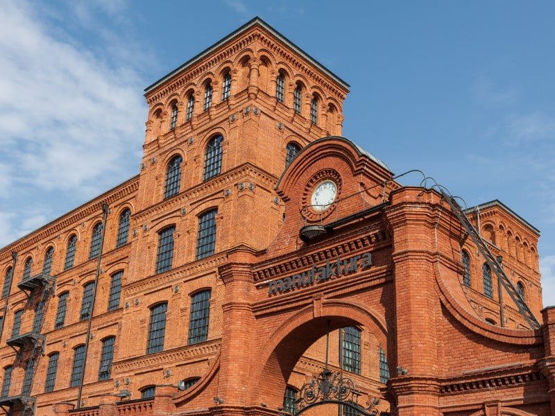 Lodz has fascinating architecture such as manufaktura in Poland 