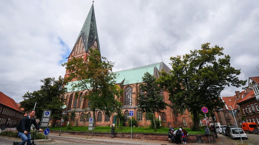 Luneburg St John’s Church from the outside in Germany