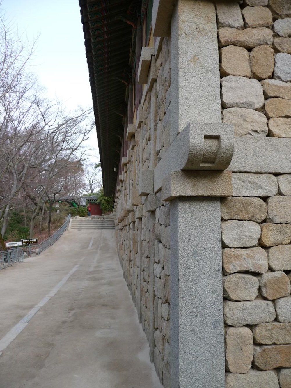 Macro temple details stone temple in Gyeongju, Korea 