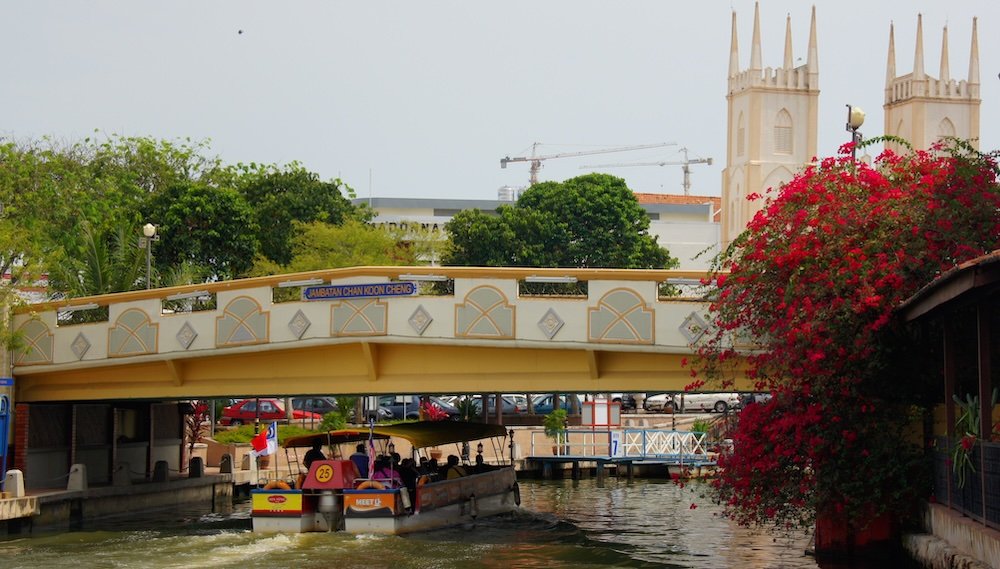 Malacca river cruise views in Malaysia 