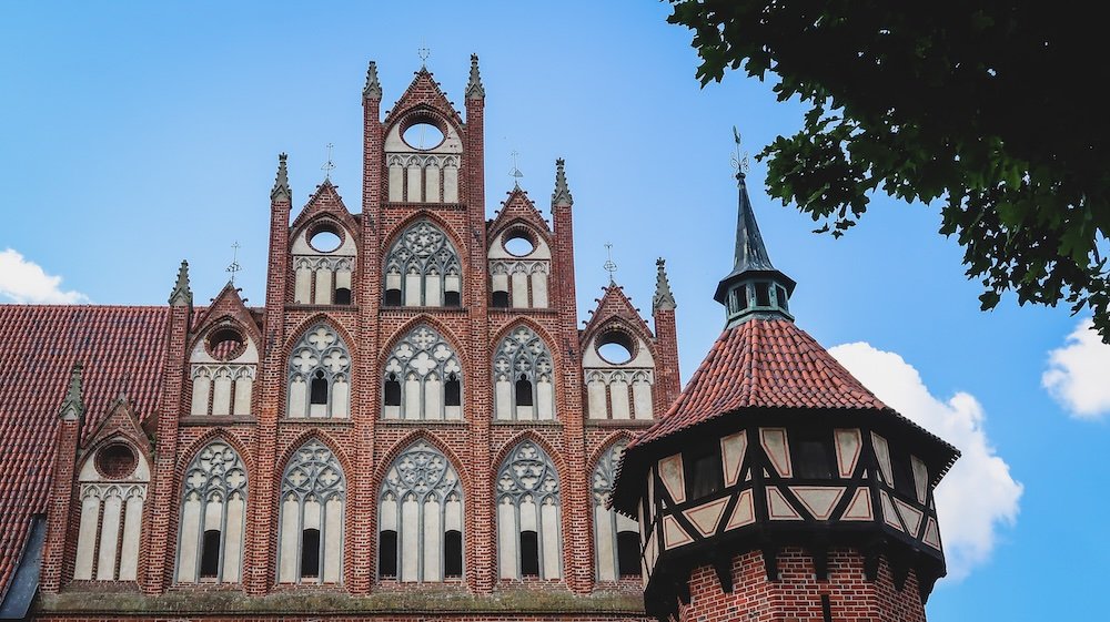 Malbork distinct architecture in Poland 