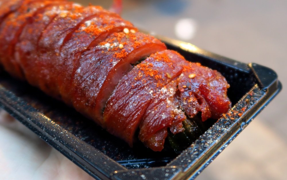 Meaty goodness street food in Taiwan 