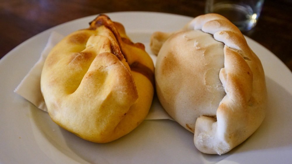 Mouthwatering empanadas Northern Argentine cuisine on offer in Cordoba city, Argentina 