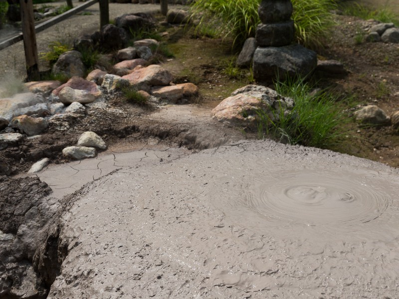 Mud hell in Beppu, Japan