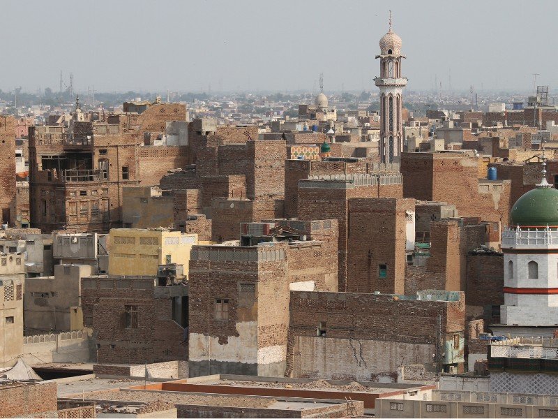 Multan cityscape with ancient building views in Pakistan 