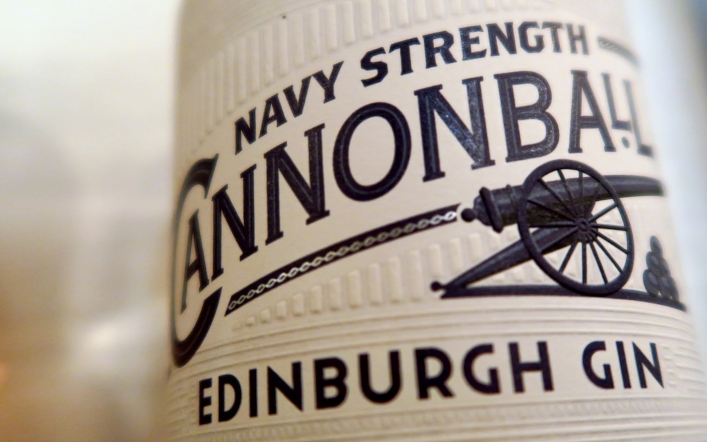 Navy Strength Cannonball Edinburgh Gin in Scotland