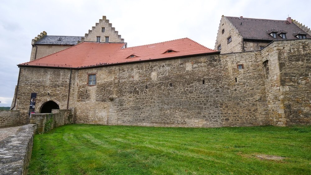 Neuenburg Castletowering about Freyburg in Germany 