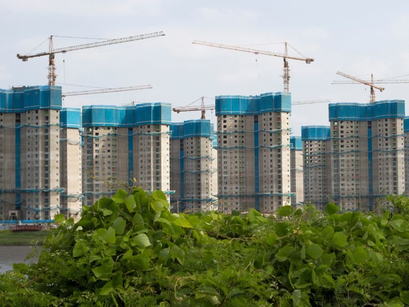 New buildings in Ansan, South Korea