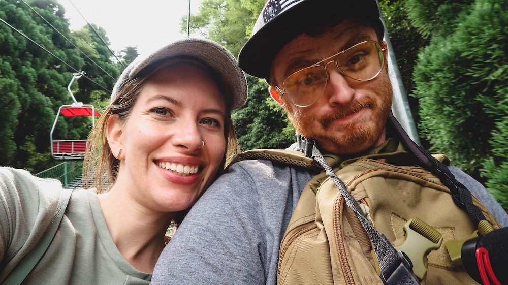 Nomadic Samuel and That Backpacker loving visiting Mount Takao on a day trip from Tokyo, Japan 