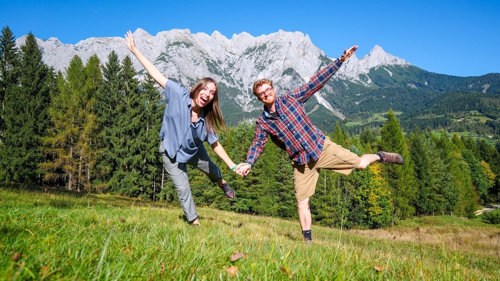 Nomadic Samuel and That Backpacker visiting Werfen, Austria day trip from Salzburg 