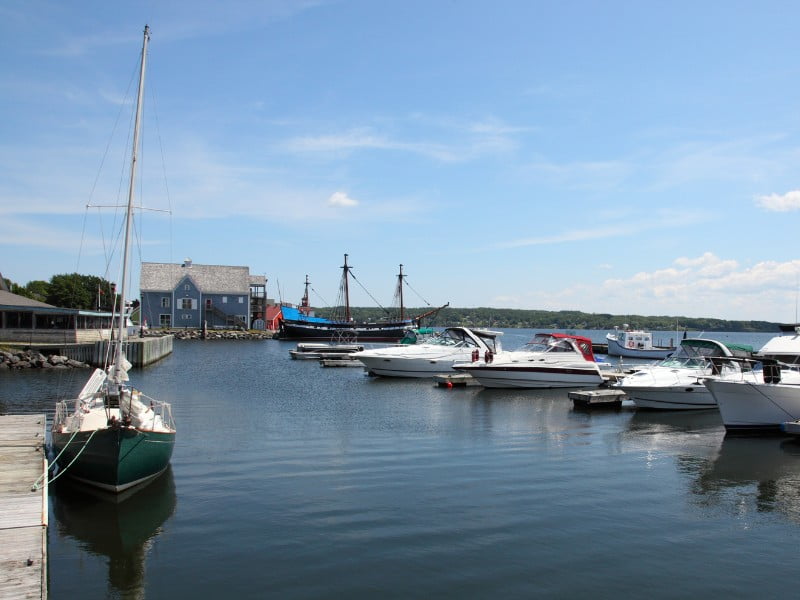 Nova Scotia typical views at Pictou Harbour in Canada 