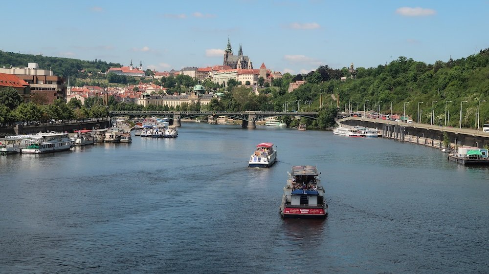 Nuremberg epic views overlooking the city and water in Germany 