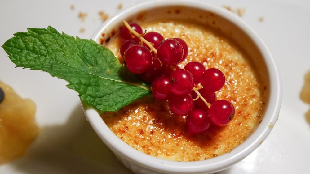 Our tasty dessert that we had for Dinner at Schwarzwald Stube with classic Black Forest comfort in Germany