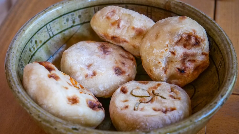 Oyaki are savory dumplings are a beloved comfort food in Matsumoto