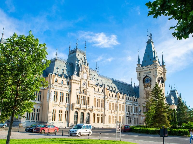 Palace of Culture in Iași’s architectural heritage blend of Gothic and Renaissance in Iasi, Romania