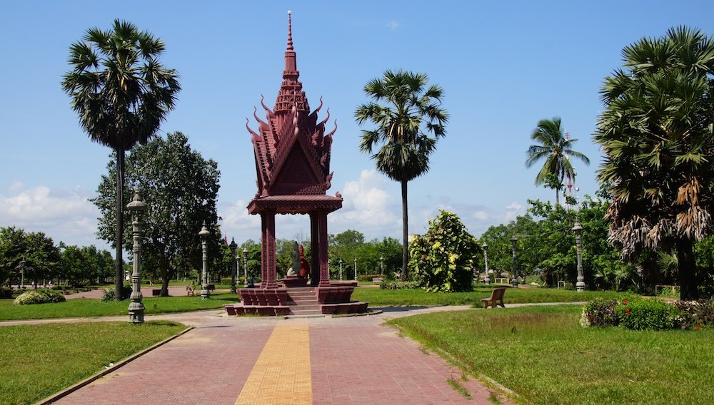 Park views in Battambang, Cambodia 