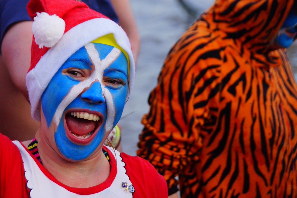 Quite possibly the biggest smile at the Loony Dook event