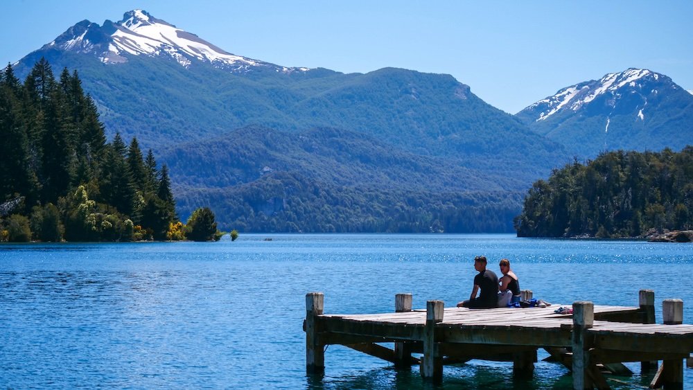 Relaxing in Nahuel Huapi National Park in Bariloche, Argentina 