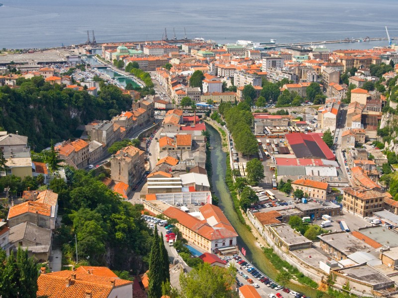 Rijeka rooftop views in Croatia 