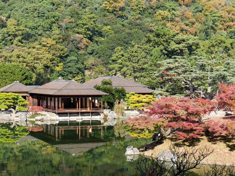 Ritsurin Garden is arguably Takamatsu's crown jewel and one of Japan's most exquisite landscape gardens with distinct architecture and autumn colours