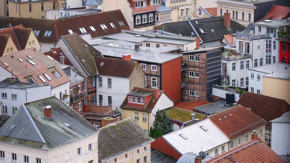 Rooftop views in Schwerin, Germany 