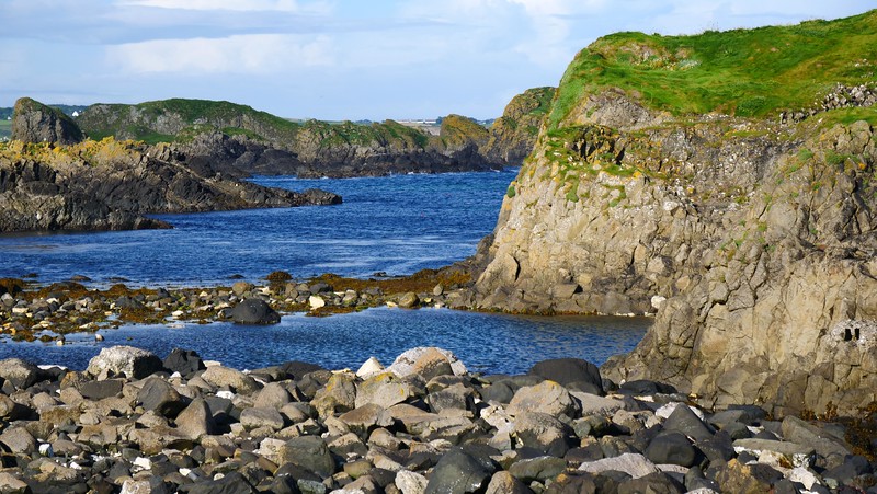 Rugged coastal scenery in Northern Ireland