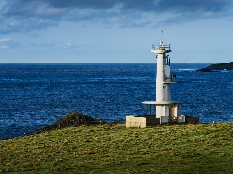 Saga lighthouse coastal views in Japan 