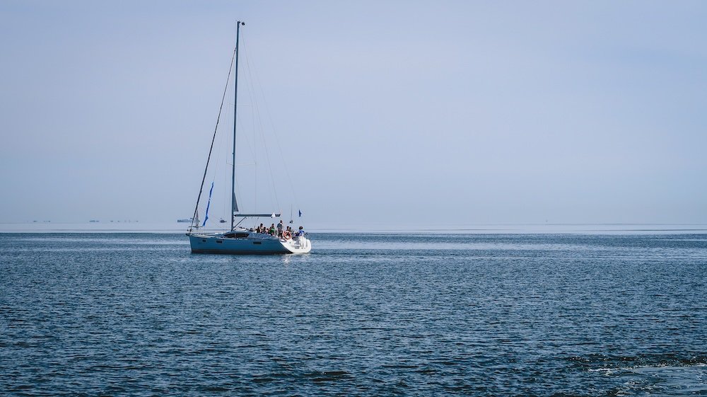 Sailboat views from our boat tour while visiting Sopot, Poland 