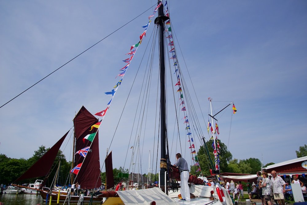 Sails detail shot from Wustrow, Germany 