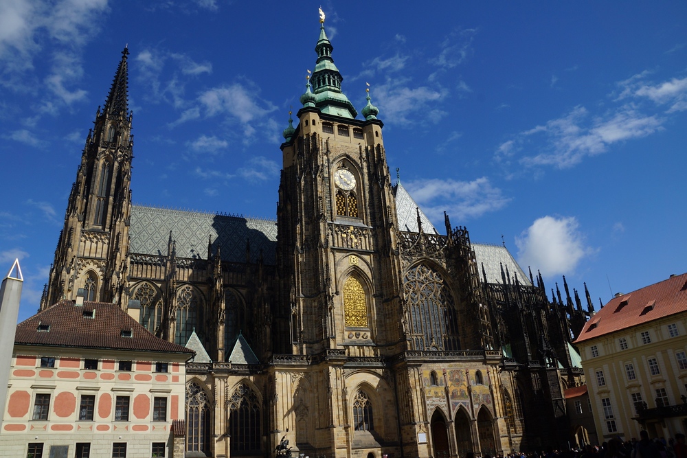Saint Vitus Gothic Cathedral in Prague, Czechia