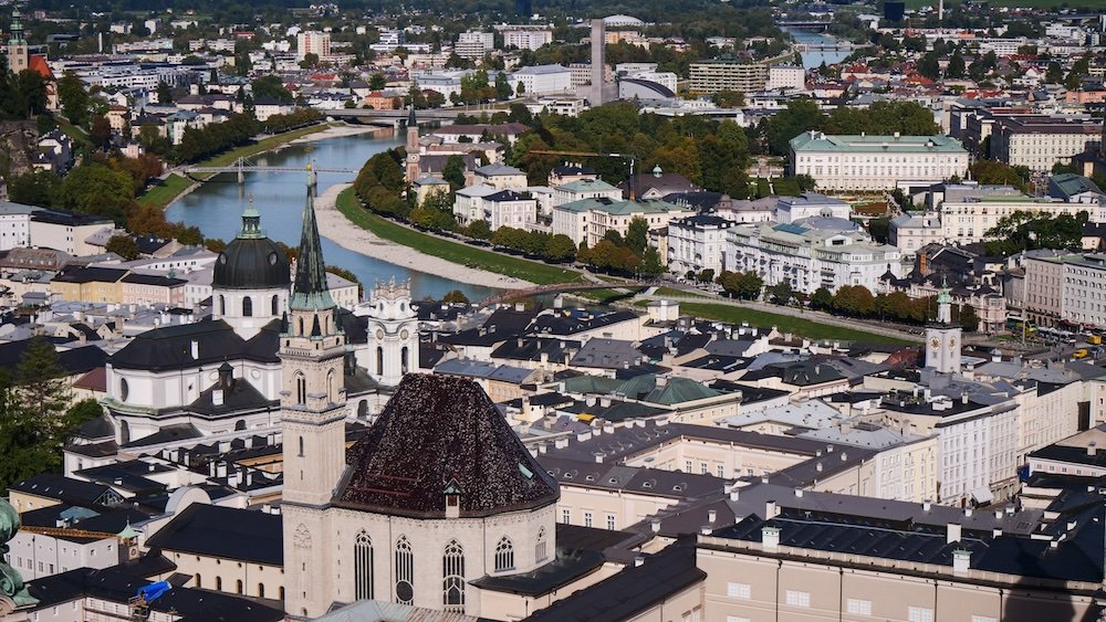 Salzburg architecture city views in Austria 