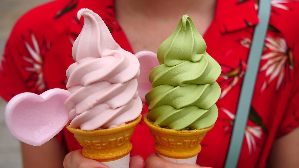 Savor Green Tea and Sakura Japanese Ice Cream and treat your taste buds to the delightful flavors of Japan with green tea (matcha) and sakura (cherry blossom) ice cream