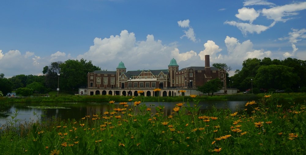 Scenic views from Humboldt Park in Chicago in a tranquil and peaceful location