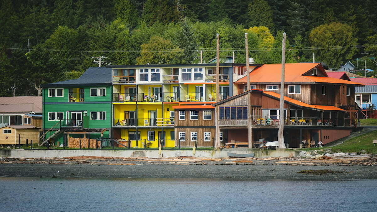 Sointula Travel Guide: Things to do visiting the village of Sointula, British Columba, Canada including admiring its colorful buildings 