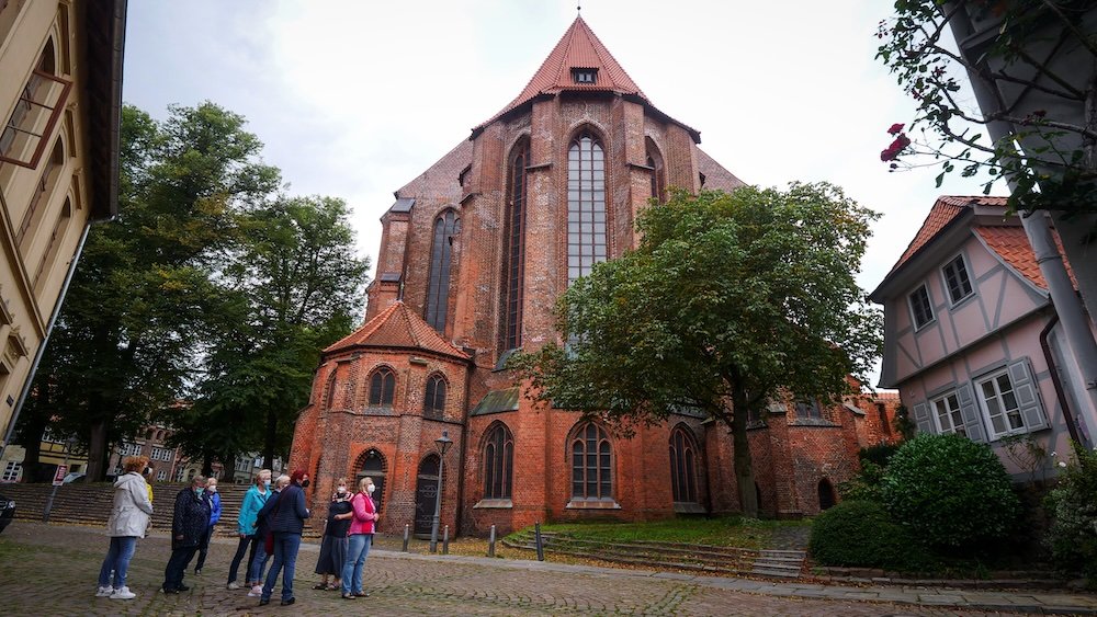 St Michael’s Church impressive views from outside in Luneburg, Germany