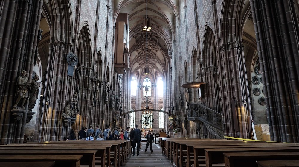 St. Lorenz Gothic Church St. Lawrence Church in Nuremberg, Germany 