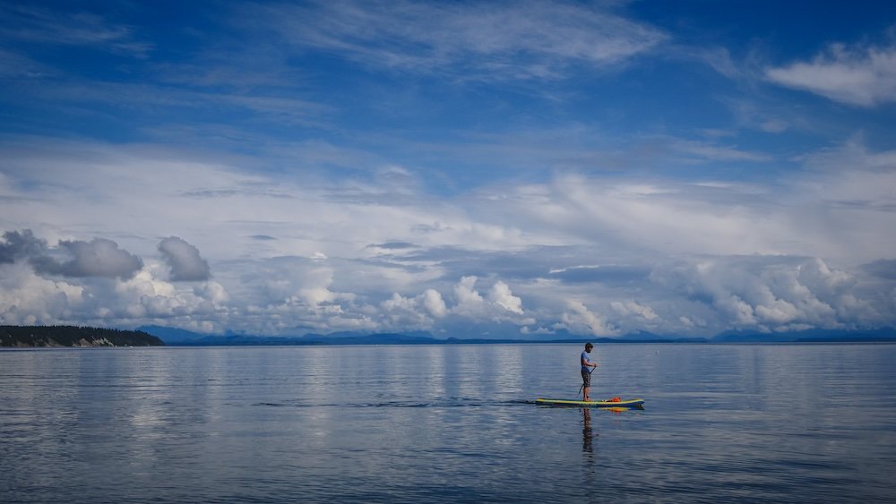 Standup Paddle Boarding visiting Vancouver Island, British Columbia