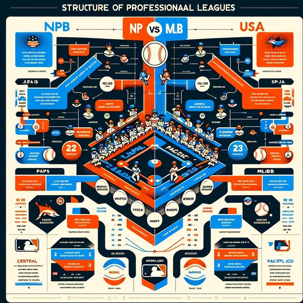 Structure of Professional Leagues Infographic 