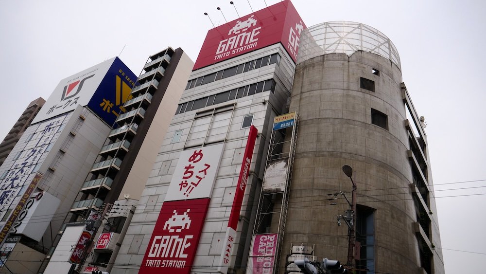 Taito Station game arcade in Osaka, Japan 