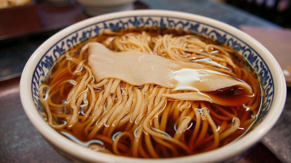 Tasty and nourishing Soba Lunch at Okusha-mae Naosuke on a day trip from Nagano city, Japan