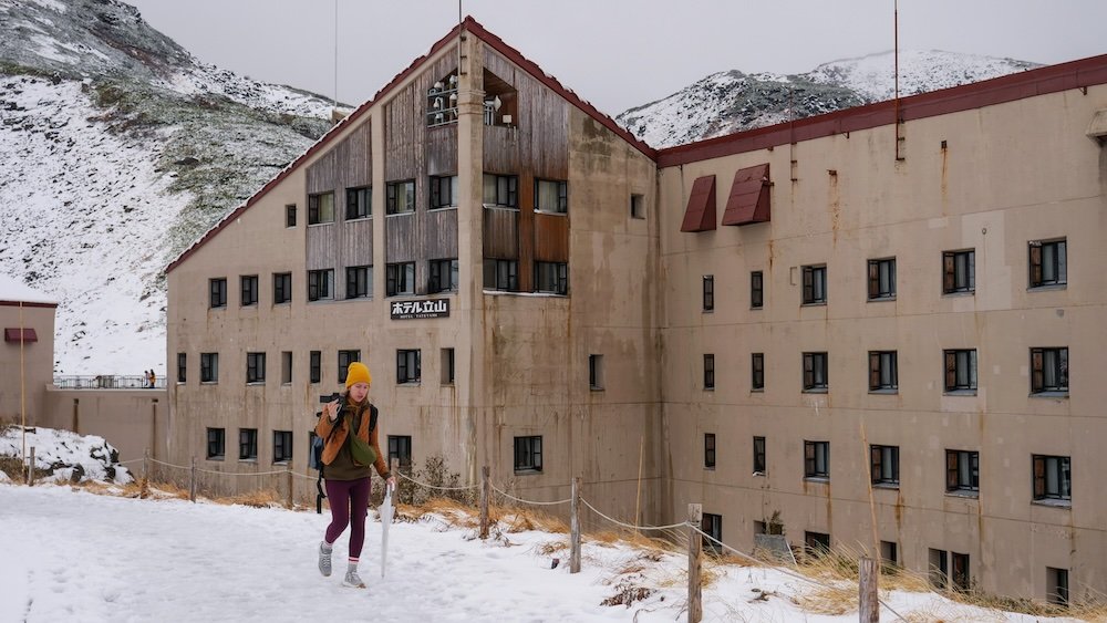 That Backpacker Audrey Bergner dressed in layers in Tateyama Kurobe Alpine Crossing 